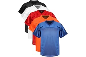 MESOSPERO Youth Blank Football Jerseys for Boys, Kids Athletic Practice Hip Hop Hipste Sports Shirt S-XL