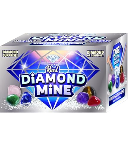 Platinum Series Diamond Digging Kit For Kids - 12 Excavation Kits With Gemstones & Tools STEM Toy
