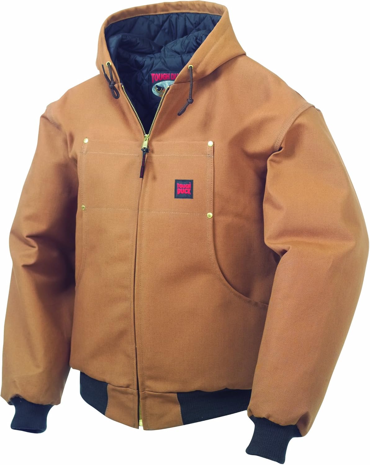 Tough Duck mens Tough Duck Bomber With Hood Tall Jackets Amazon.ca