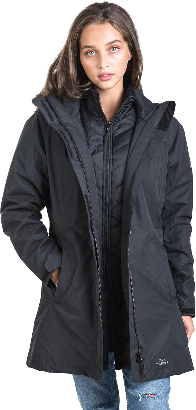 womens black insulated jacket