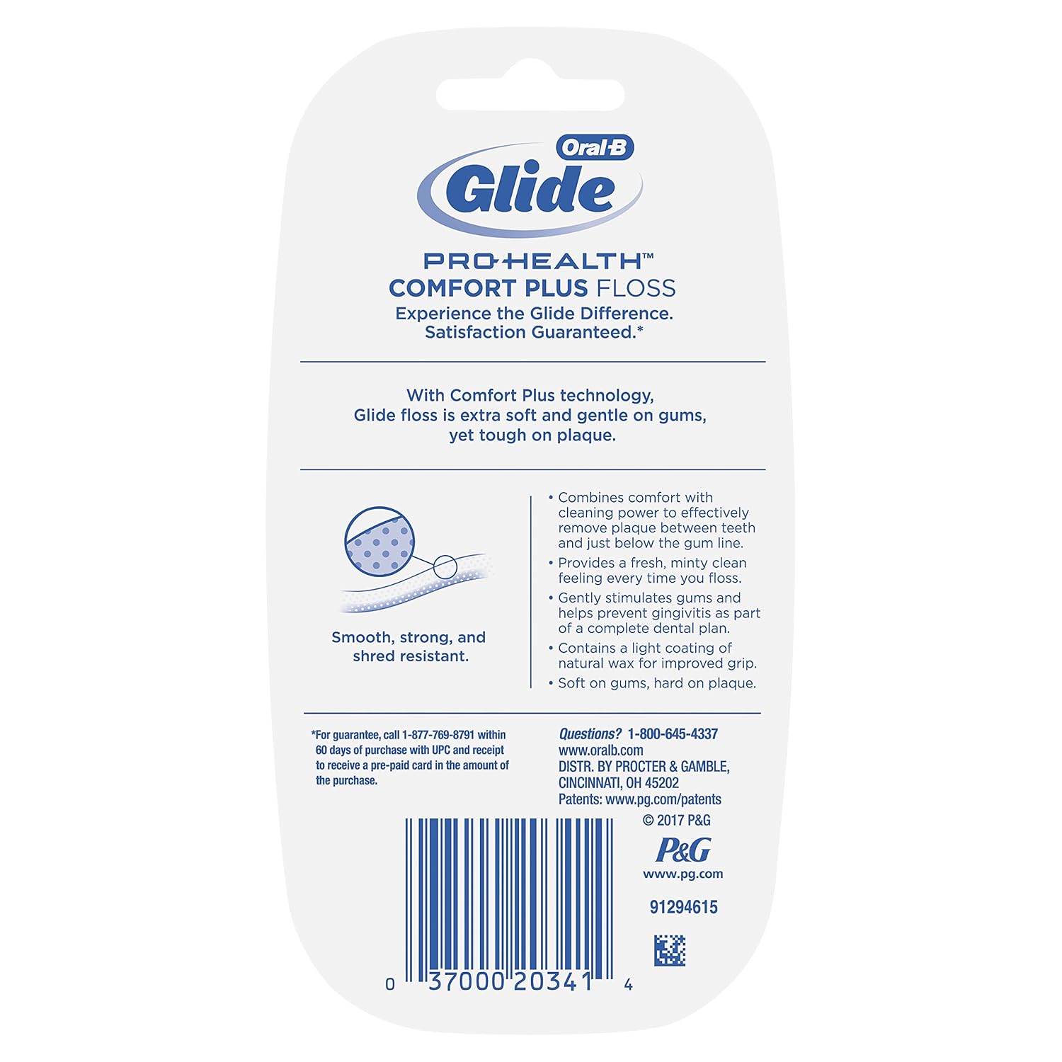 Oral-B Glide Pro-Health Comfort Plus Dental Floss, Mint, 40 M, Pack of 2 : Tooth Whitening Products : Beauty