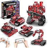 OUTOGO STEM Robot Building Kit for Boys Age 8-16, 5 in 1 Remote Control Robot Toys with 495 Pieces, Engineering Science Birthday Gifts for Kids Teens 8 9 10 11 12 13 Years Old