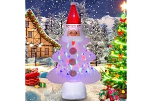 HZGDEJTG 12ft Christmas Inflatable Outdoor Decorations, Santa Claus Tree Inflatable Yard Decorations with LED Lights for Indoor Outdoor Patio Garden Christmas Decoration