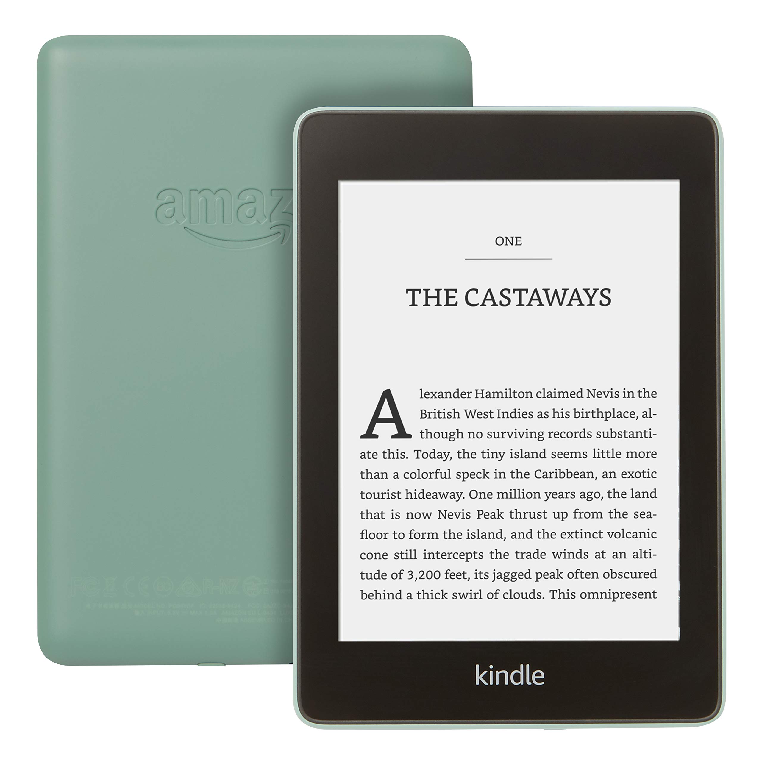 Kindle Paperwhite | Waterproof, 6" High-Resolution Display, 8GB—with Ads—Sage + Kindle Unlimited (auto-renewal applies)