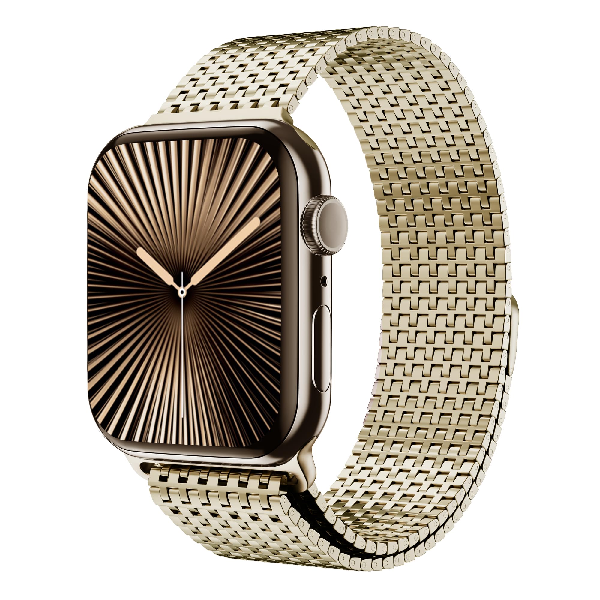 Photo 1 of LULULOOK Milanese Mesh Loop Compatible with Apple Watch Band 49/46/45/44/42/41/40/38mm for Men Women, Stainless Steel Magnetic Buckle Strap for iWatch Ultra 3/2 Ultra Series 11 10 9 8 7 6 SE 5 4 3