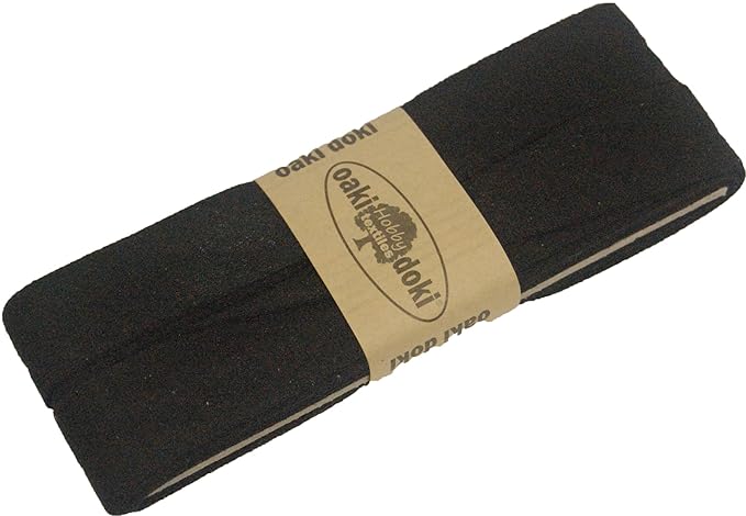 3m Jersey-Schrägband 40/20mm Nr. 100 Schwarz