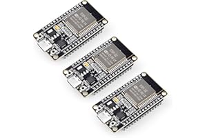 ELEGOO 3pcs ESP-WROOM-32 Development Board, USB Tyce-C, 2.4GHz Dual Mode WiFi+Bluetooth Dual Core Microcontroller for Arduino