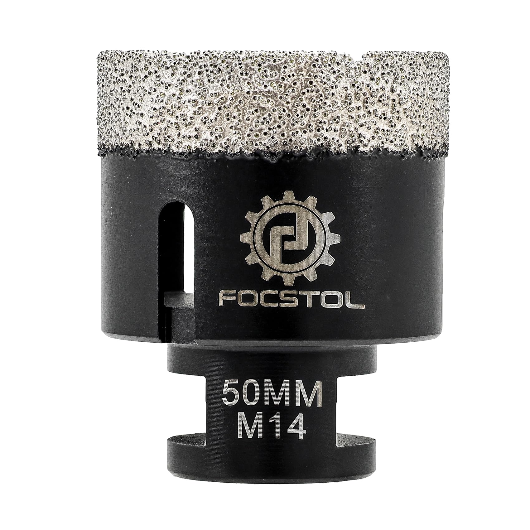 FOCSTOL Diamond Core Drill Bit - 50mm Diamond Hole Saw for Porcelain Ceramic Tile Marble Granite Quartz M14 Thread — image 1