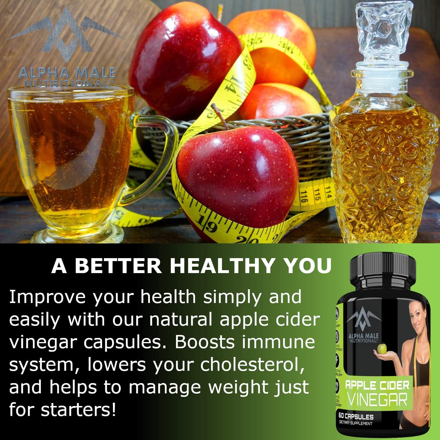 Pure Apple Cider Vinegar with Cayenne Pepper 100 Natural Apple Cider Vinegar Pills Helps