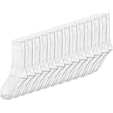 Jefferies Socks Boy's Seamless Sport Crew Non-Cushion Socks 12 Pair Pack