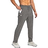 G Gradual Men's Sweatpants with Zipper Pockets Tapered Joggers for Men Athletic Pants for Workout, Jogging, Running