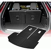 YEBOOCA Cargo Liner Compatible with 2020-2025 Cadillac XT6 Trunk Mat Cargo Mat Back Seat Cover Protector (Backrest Mats+Trunk Mat)