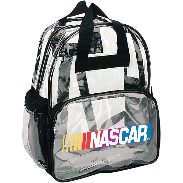 NASCAR Official Member Clear Backpack With Adjustable Straps & Mesh Side Pockets 12 Ryan Blaney Officially Licensed Clear Backpack – R & R INC main image 2
