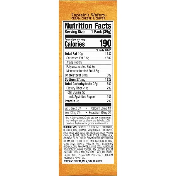 LANCE SANDWICH CRACKERS, CAPTAIN’S WAFERS, VARIETY PACK, 10 INDIVIDUAL PACKS, 6 SANDWICHES EACH