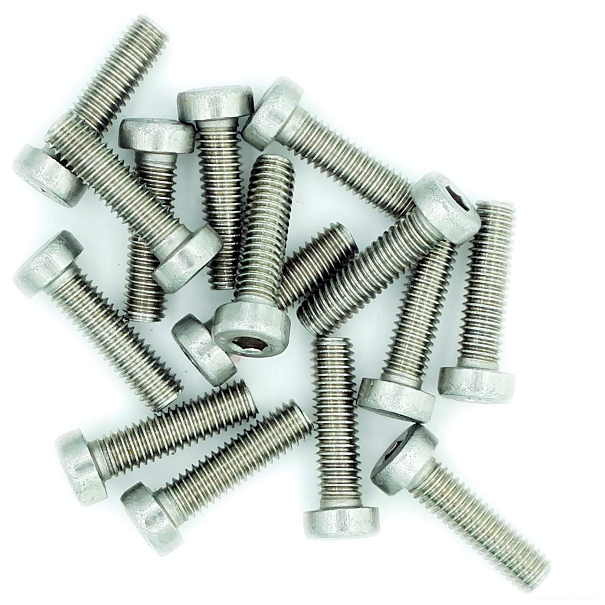 M3 (3mm x 22mm) Hex Socket Cap Screw (Bolt) (Low Head) - Stainless Steel (A2) (Pack of 20)