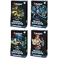 Magic: The Gathering Murders at Karlov Manor Commander Deck Bundle - Includes All 4 Decks (Deadly Disguise, Revenant Recon, Deep Clue Sea, and Blame Game)