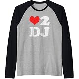 love 2 dj. Dance music T-shirt. T-Shirt 