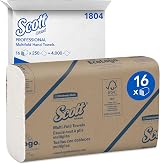 SCOTT PROFESSIONAL Multifold Hand Towels Z-Fold 4000 Sheets 16 Packs 250 Each