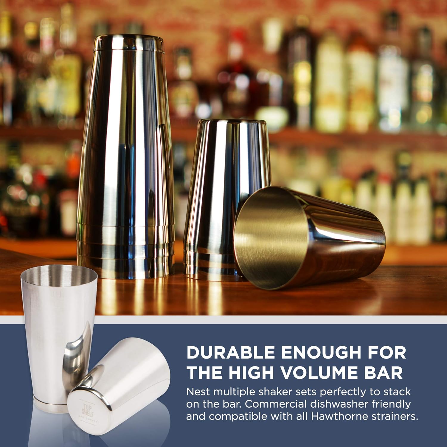 Premium Cocktail Shaker Set TwoPiece Pro Boston Shaker Set
