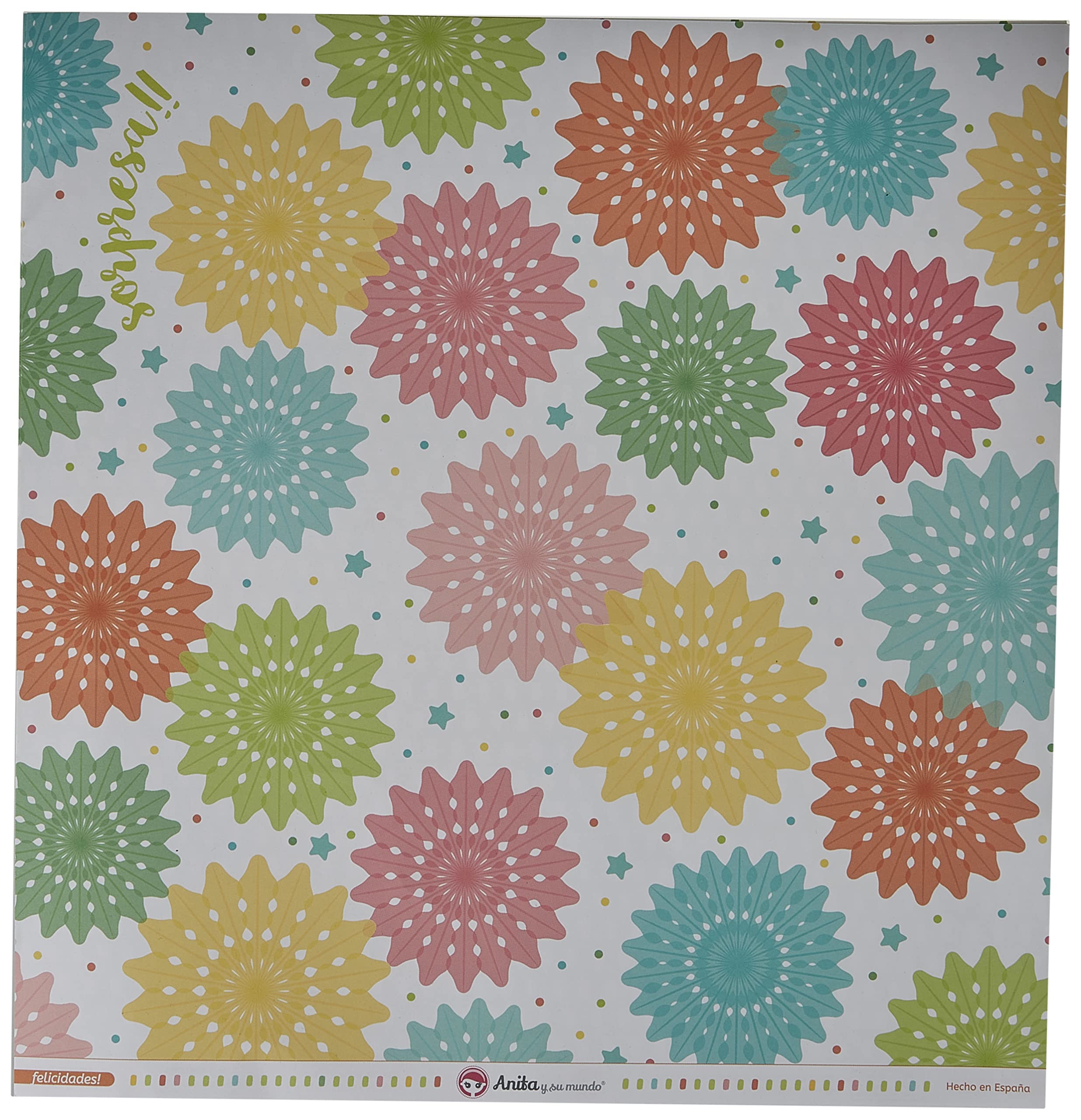 Anita and Su Mundo Collection Congratulations Scrapbooking Papers, Paper, Rosette, 12" x 12"