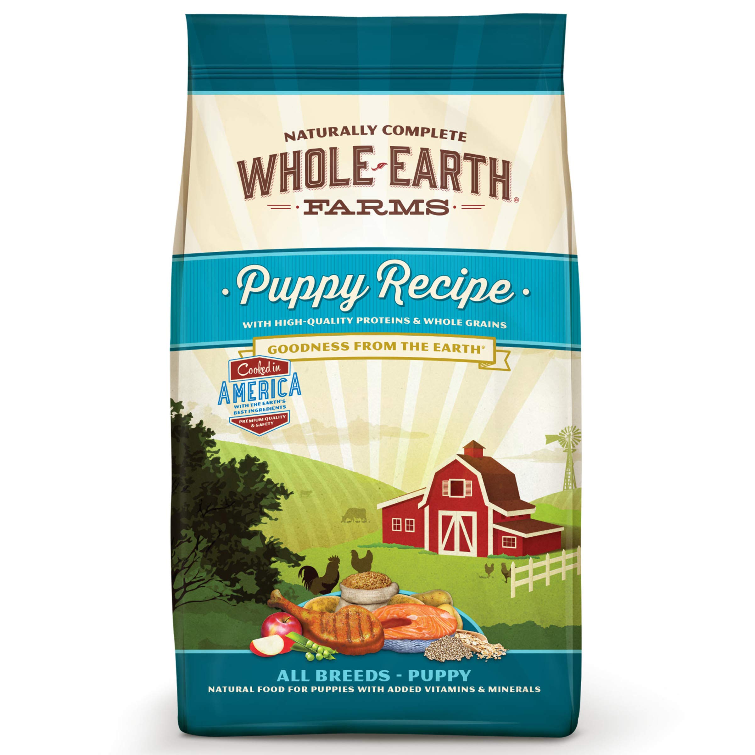 Whole Earth Farms Healthy Grains Dry Puppy Food, Chicken and Rice Recipe  12 Bag
