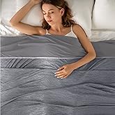 Topcee Cooling Blanket(90"x108"King Size) for Night Sweats Absorbs Heat to Keep Adults Cool on Warm Nights, Q-Max 0.5 Cooling Blankets for Hot Sleepers, Ultra-Cool Lightweight Blanket for Bed