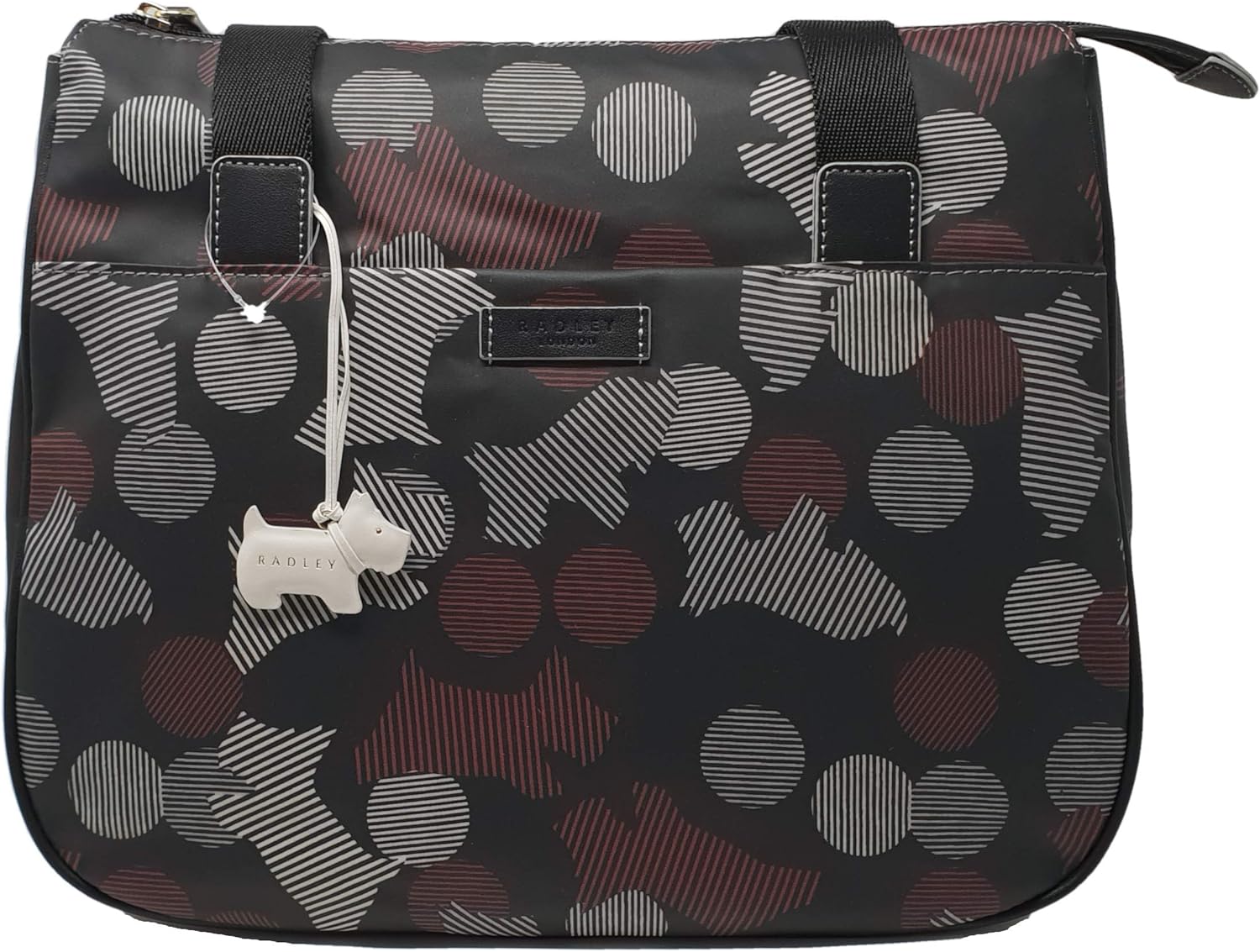 radley striped handbag
