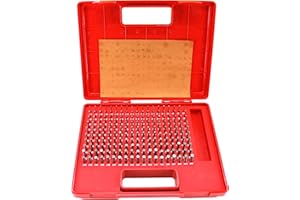 HFS(R) M1 Plus Steel Pin Gage Set with Storage Case for Carpenters and Home Improvement 190 PCS 0.061-0.250"