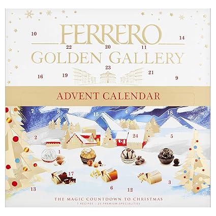 Amazon Com Ferrero Golden Gallery Advent Calendar 230 G Grocery Gourmet Food