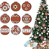 AceOrbit 36 Pcs Mexican Ornaments for Christmas Tree Talavera Party Decor Wooden Barro Ornaments Clay Pottery Decor for Xmas Baby Shower, 9 Styles