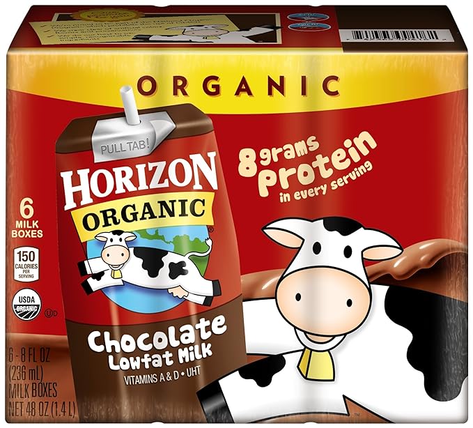 Horizon Organic Chocolate Aseptic Drink, Low Fat, 48 Ounce