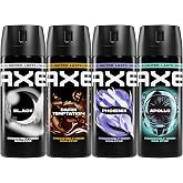 AXE Body Spray 4 Pack Core Up to 48 hours freshness 2.9 oz 48H | For all-day freshness, Helps fight odor and stay confident, With aluminum-free spray, For daily use, 48H freshness