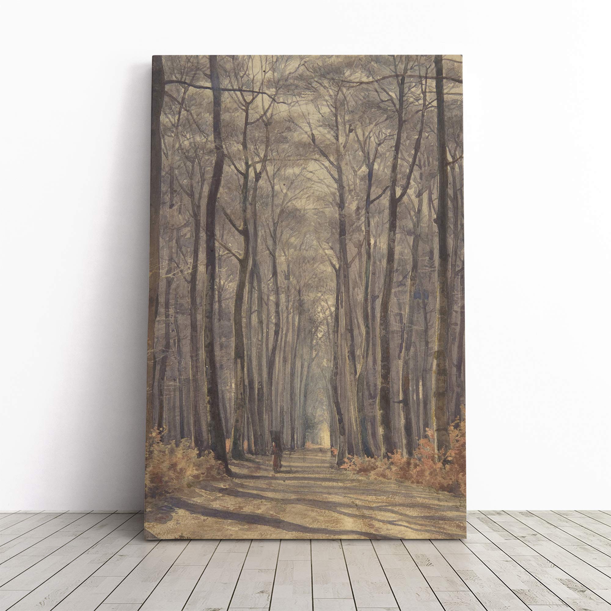 Sir Edward John Poynter The Woods Canvas Print | Gallery Wrapped 30mm Frame Wall Art | 20x14 inches | Ready to Hang | Modern Landscape Picture | Living Room Bedroom Lounge Office