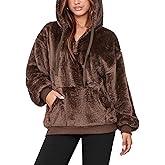 NIeyook Sherpa Fleece Hoodies for Women Fuzzy Oversized Zip up Hoodie with Pockets Casual Pullover Hooded Sweatshirt