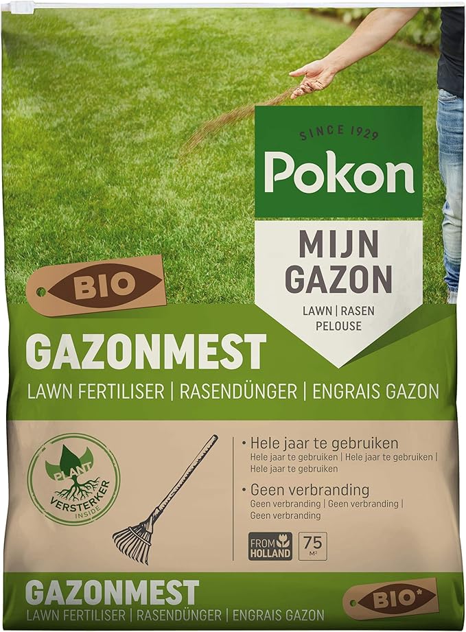 Pokon Bio Rasendünger mit Sofort und Langzeitwirkung zur Ganzjahres