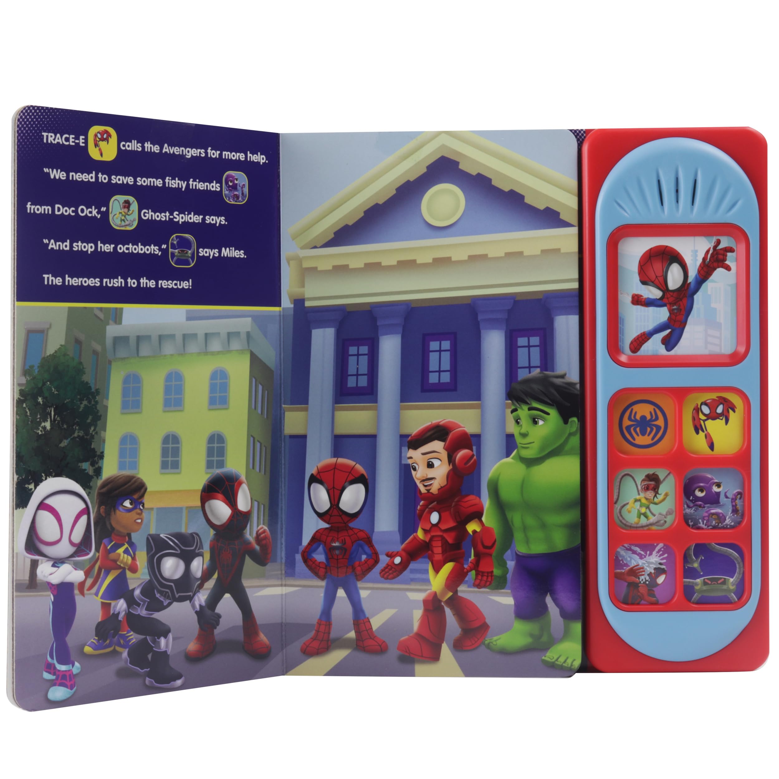 Marvel Spider-man - Spidey and his Amazing Friends – Spidey Makes a Splash Sound Book - PI Kids Marvel Spider-man - Spidey and his Amazing Friends – Spidey Makes a Splash Sound Book - PI Kids Board book Hardcover