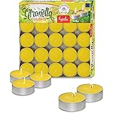 Tealight Citronella Candles - Anti Mosquito Candle - 4 Hour Burn - 100 Pack - DEET Free