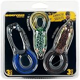 Booyah Pad Crasher 3-Pack Topwater Bass Fishing Hollow Body Frog Lure with Weedless Hooks