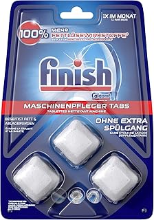 Finish Maschinenpfleger Tabs – Spülmaschinentabs gegen Schmutz & Fett im Inneren der Spülmaschine – Sparpack mit 3 x 3 Geschirrspülreiniger Tabs
