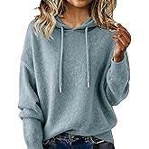ACWUMU Womens Oversized Cashmere Sweater Lightweight Long Sleeve Pullover Hoodie Sweaters Wool Fall Winter Tops