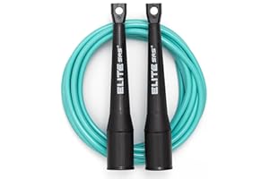 EliteSRS 10 Foot Outdoor Rated 5Mm Pvc, Boxer Jump Rope 3.0 with Smooth Action Polymer Handles and Ergonomic Slip-Resistant Dimpled Grips