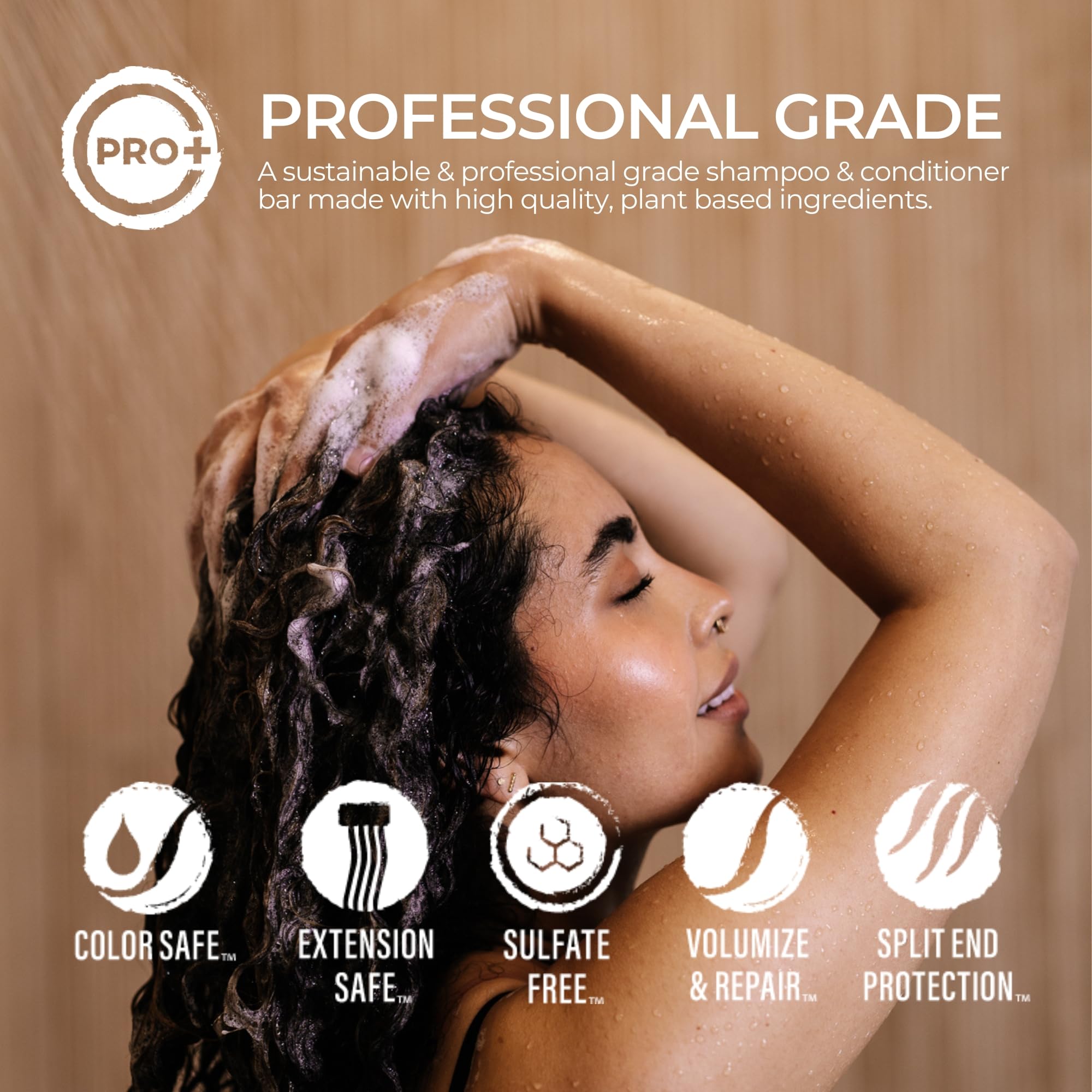 Viori Citrus Yao Shampoo and Conditioner Bar Set Made with Rice Water - Handcrafted Sulfate Free Shampoo and Conditioner