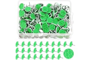 Fullhawl 200 Reflective Tacks Trail Marking Tacks Glow Reflective Mark Trail Markers Thumb Nails for Hunting Hiking Camping Tree Stand (Green)