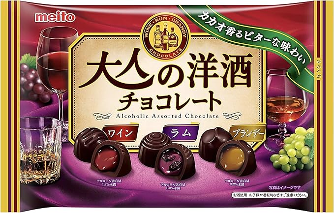 Amazon 名糖産業 大人の洋酒チョコレート 150g 12袋 1箱です 大人の洋酒チョコレート チョコレート菓子 通販