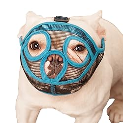 wintchuk Short Snout Dog Muzzle Mesh Bulldog Muzzle