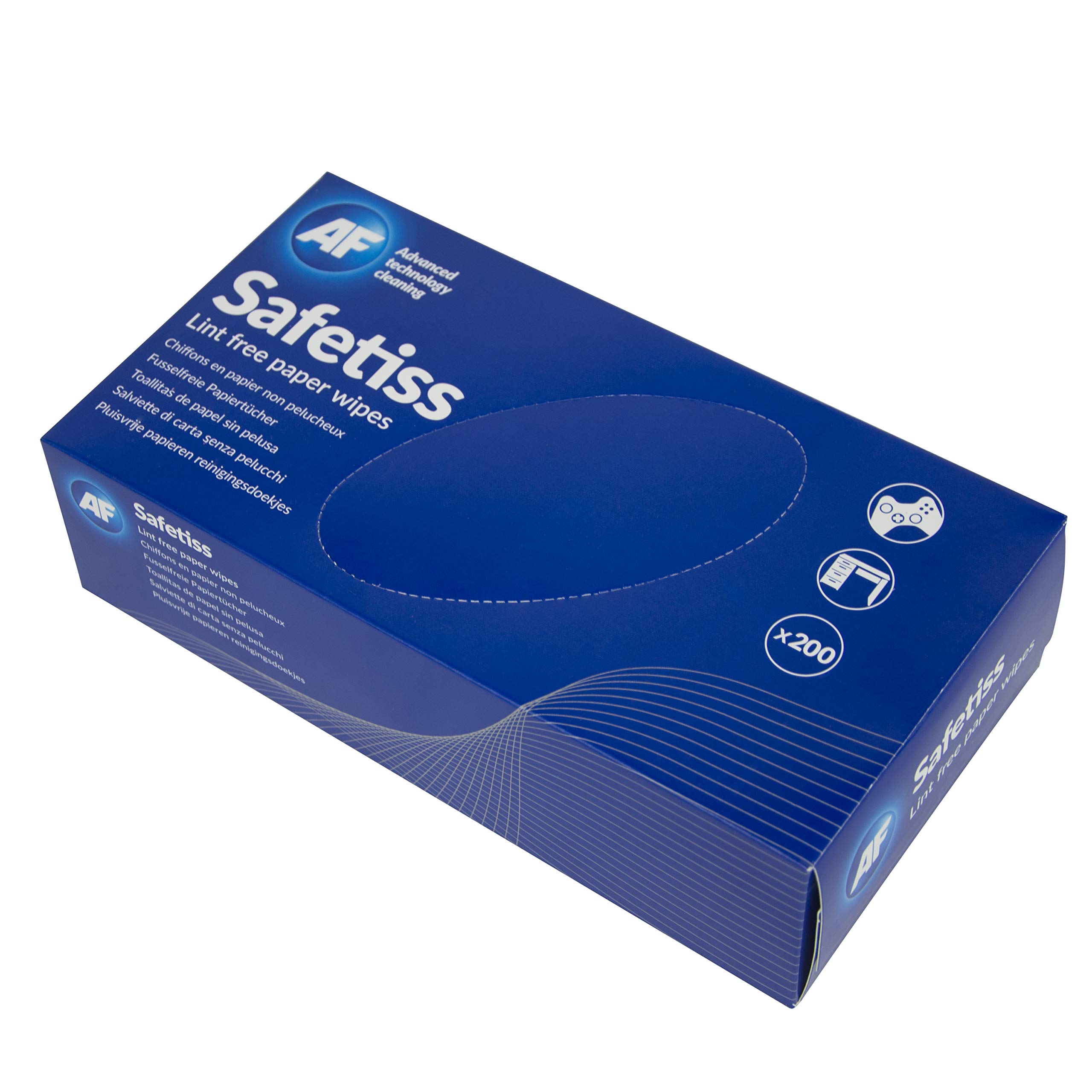 AF STI200 Safetiss Wipes Cleaning Paper Absorbent Single-ply Lint-free Ref [Pack of 200]