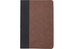 CSB Large Print Thinline Bible, Black/Brown LeatherTouch
