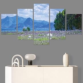 SIGNWIN 5 Panel Canvas Wall Art Modern Art...