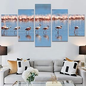 SIGNWIN 5 Panel Canvas Wall Art Modern Art...