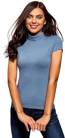 Colle roulé manche courte Clearance